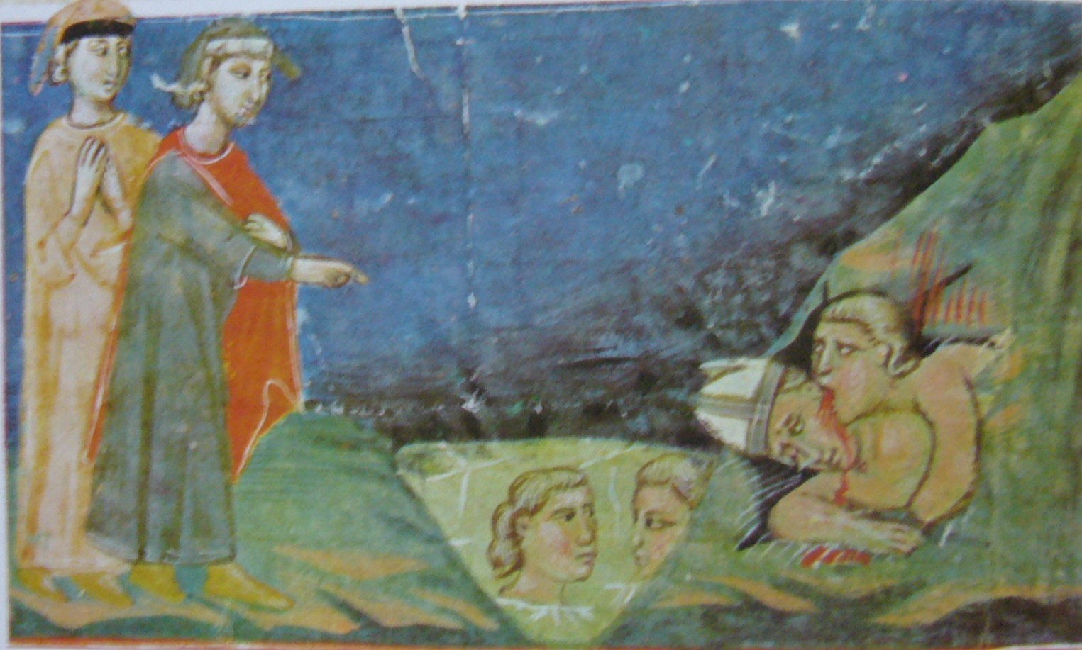 TRĂDĂTORII DE OASPEŢI ŞI DE BINEFĂCĂTORI 
[Miniatura florentina, sec. XIV]